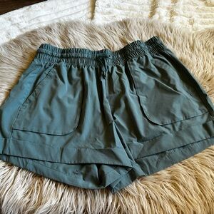 Avia Women's Athletic Shorts in Olive Green